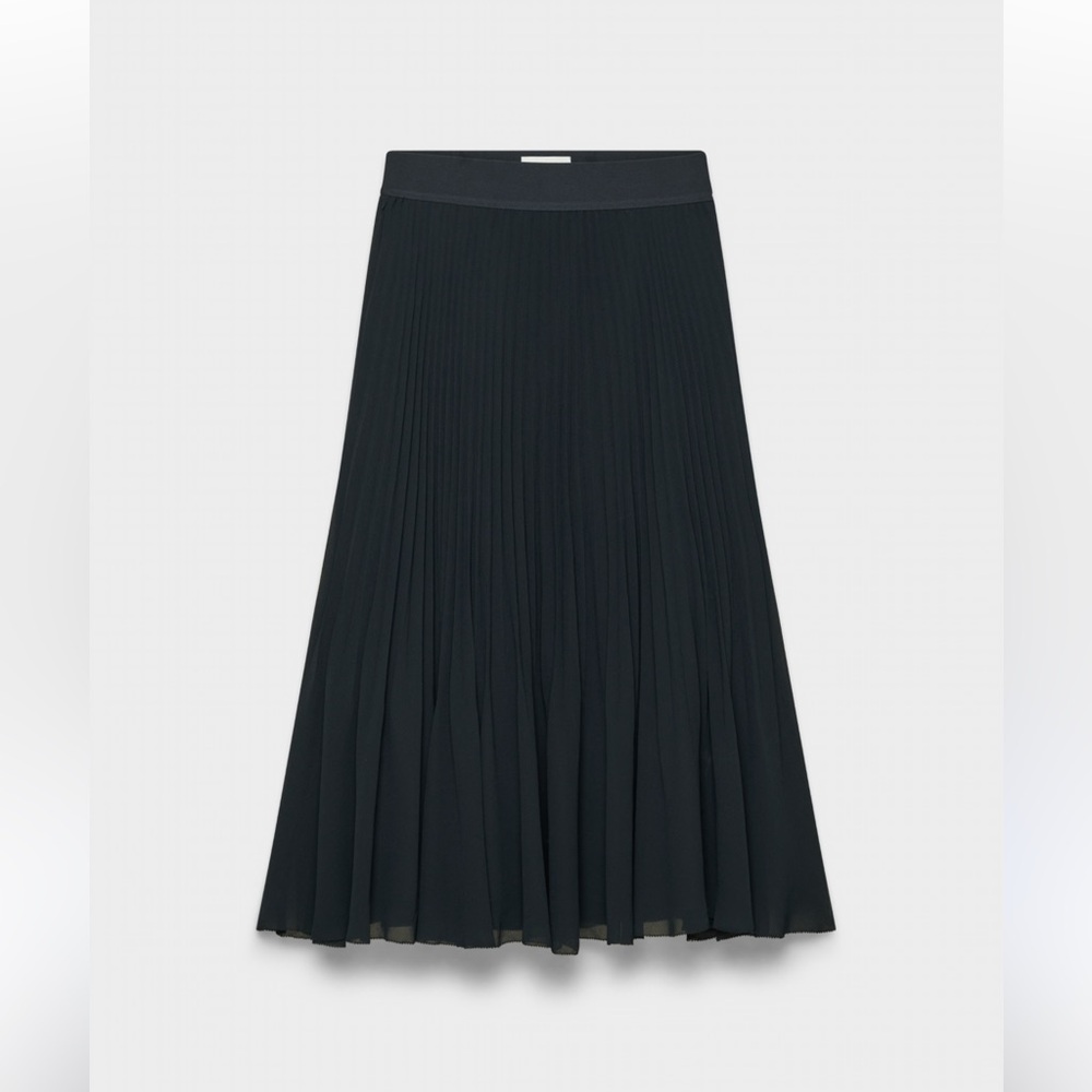 Aritzia pleaded midi skirt new